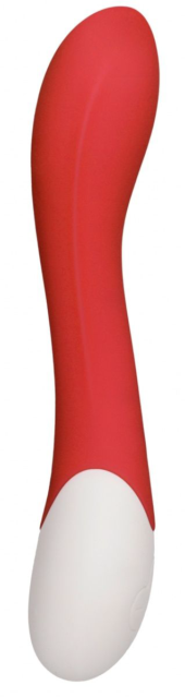 Красный вибратор G Spice с функцией нагрева - 20,8 см. - 0