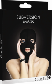 Черная маска Subversion Mask с прорезями для глаз и рта - 1