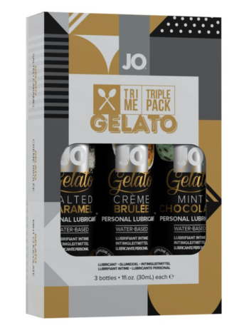 Подарочный набор вкусовых лубрикантов Tri-Me Triple Pack Gelato