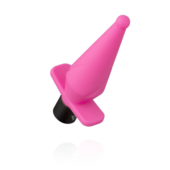 Розовый анальный вибратор LilPlug Vibrator - 13,5 см. - 1