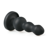 Черная анальная ёлочка Beaded Cone - 10,5 см. - 1