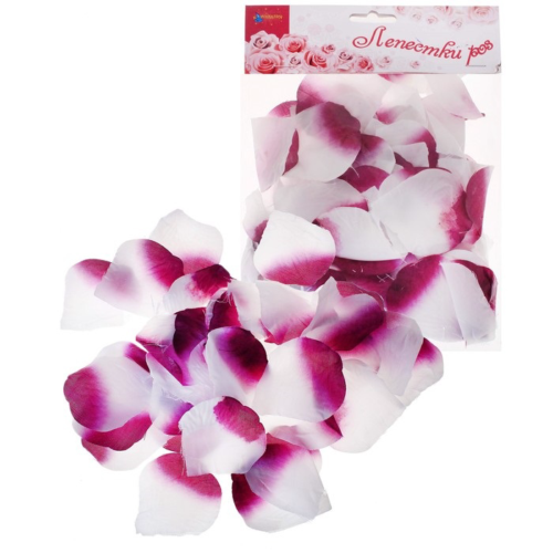 Лепестки роз бело-фиолетовые - 0