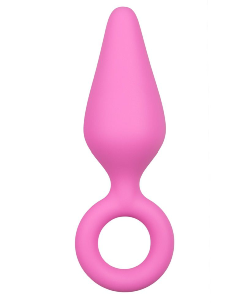 Розовая анальная пробка Pointy Plug - 15,5 см. - 0