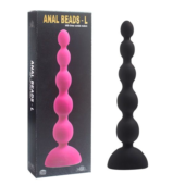 Черный анальный вибростимулятор Anal Beads L - 21,5 см. - 2