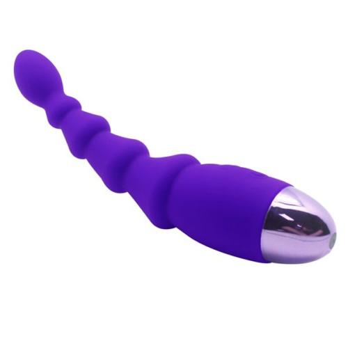 Фиолетовый анальный вибростимулятор Evil Teaser - 19,5 см. - 1