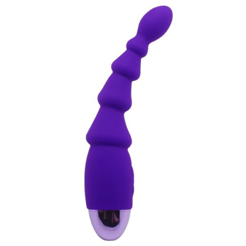 Фиолетовый анальный вибростимулятор Evil Teaser - 19,5 см. - 0