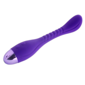 Фиолетовый вибратор INDULGENCE Slender G Vibe - 21 см. - 1