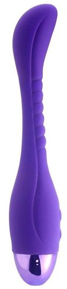 Фиолетовый вибратор INDULGENCE Slender G Vibe - 21 см. - 0
