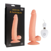 Телесный вибратор SEDUCER 20 Function Long John - 21,5 см. - 2