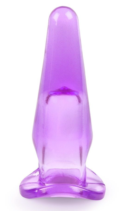 Фиолетовая анальная пробка - 8 см. - 0
