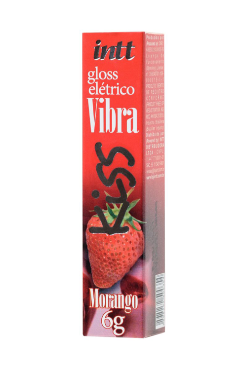 Блеск для губ Gloss Vibe Strawberry с эффектом вибрации и клубничным ароматом - 6 гр. - 1