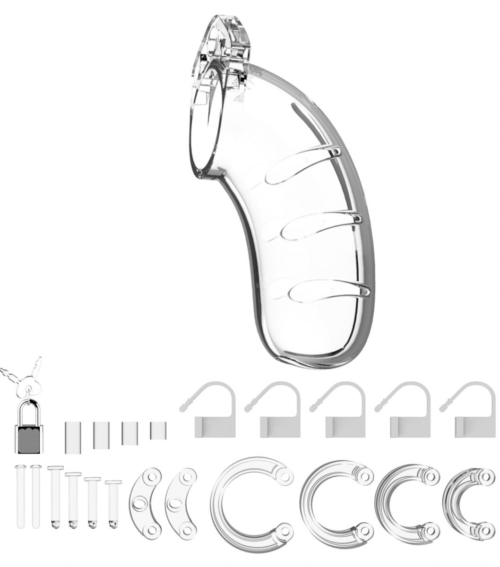 Прозрачный мужской пояс верности Cock Cage Model 03 Chastity - 2