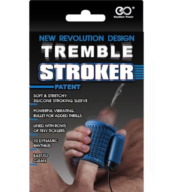 Синий вибромастурбатор TREMBLE STROKER - 1