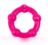 Розовое малоэластичное эрекционное кольцо - 0