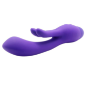 Фиолетовый вибратор INDULGENCE Frolic Bunny - 18,5 см. - 1