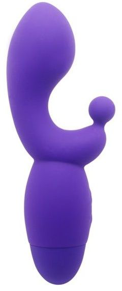 Фиолетовый вибратор INDULGENCE G Kiss - 16,5 см. - 0
