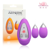 Фиолетовые виброяйца Xtreme 10F Dual Eggs - 1