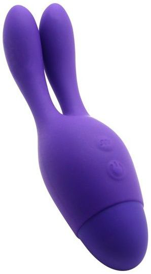 Фиолетовый вибратор INDULGENCE Dream Bunny - 15 см. - 0