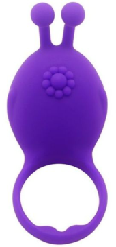 Фиолетовое виброкольцо на пенис Rascal - 0