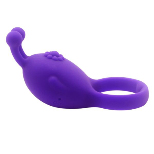 Фиолетовое виброкольцо на пенис Rascal - 1