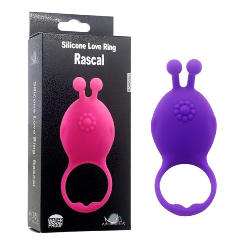 Фиолетовое виброкольцо на пенис Rascal - 2
