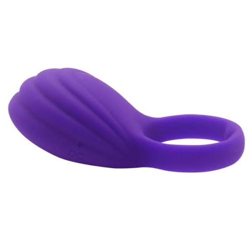 Фиолетовое виброкольцо на пенис Ripple - 1