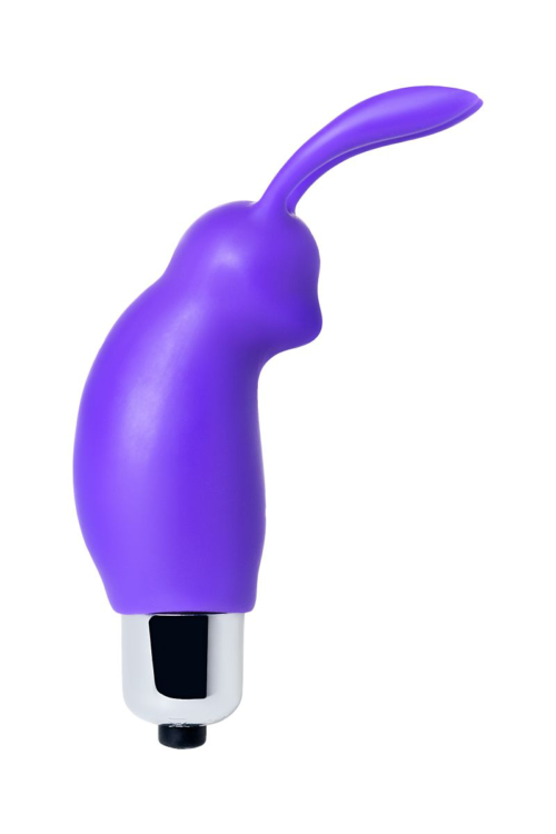 Фиолетовый мини-вибратор Зайчик - 1