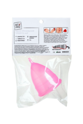 Розовая менструальная чаша - размер L - 5