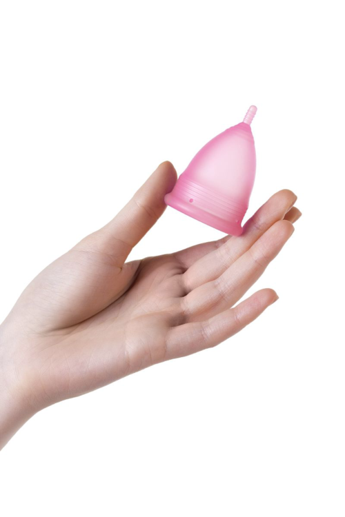 Розовая менструальная чаша - размер L - 3