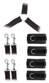 Комплект наручников и поножей LUXURIOUS BED RESTRAINT CUFF SET - 0