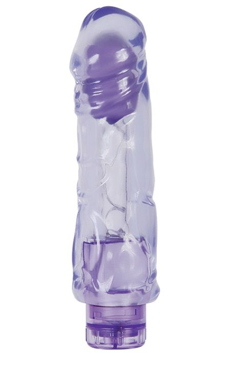 Фиолетовый вибратор-реалистик CHUBBY FUN VIBE - 19 см. - 0