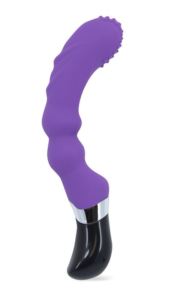Фиолетовый вибромассажер G для стимуляции G-точки - 21,5 см. - 0