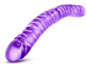 Фиолетовый двусторонний фаллоимитатор 18 inch Double Dildo - 45 см. - 2