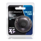 Черное эрекционное кольцо Truck Tire - 1
