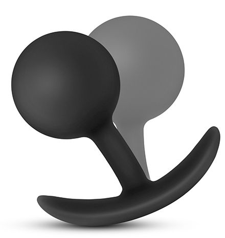 Черная анальная пробка Wearable Vibra Plug - 9,5 см. - 2
