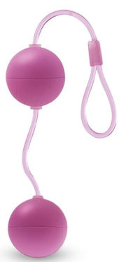 Розовые вагинальные шарики Bonne Beads - 0