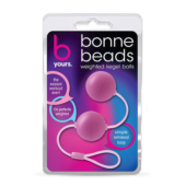 Розовые вагинальные шарики Bonne Beads - 1