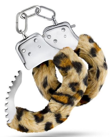 Леопардовые игровые наручники Cuffs - 2