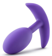 Фиолетовая анальная пробка Wearable Vibra Slim Plug Medium - 10,1 см. - 4