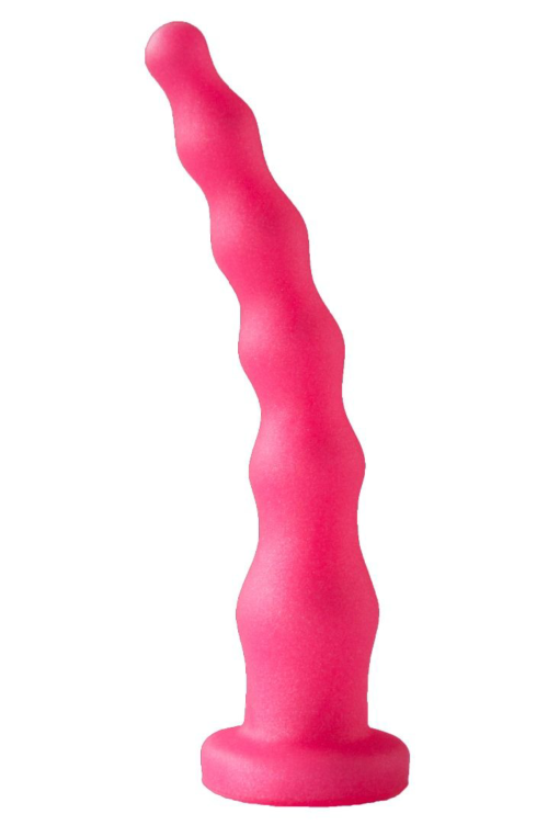 Розовый гелевый анальный стимулятор - 20 см. - 1