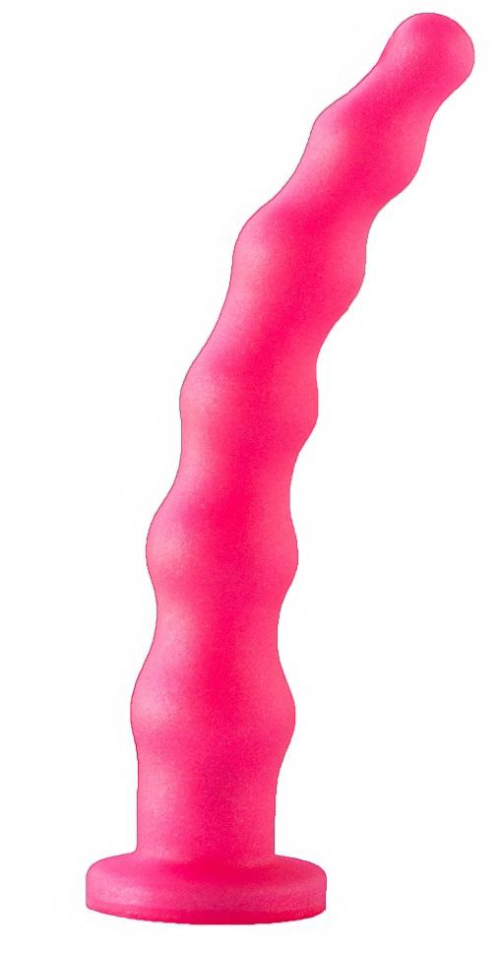 Розовый гелевый анальный стимулятор - 20 см. - 0