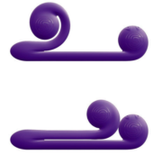 Уникальный фиолетовый вибромассажер-улитка для двойной стимуляции Snail Vibe - 5