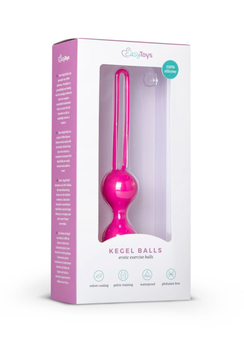 Розовые вагинальный шарики Kegel Balls - 2