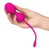 Розовые вагинальные шарики с вибрацией Rechargeable Dual Kegel - 1