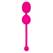 Розовые вагинальные шарики с вибрацией Rechargeable Dual Kegel - 0