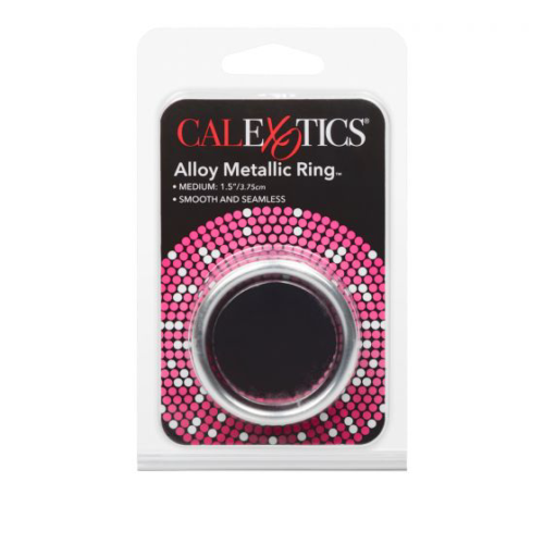 Серебристое эрекционное кольцо Alloy Metallic Ring Medium - 2