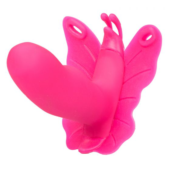 Розовая вибробабочка на ремешках Silicone Remote Venus Penis - 1