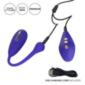 Фиолетовый шарик с электростимуляцией и вибрацией Intimate E-Stimulator Remote Kegel Exerciser - 3