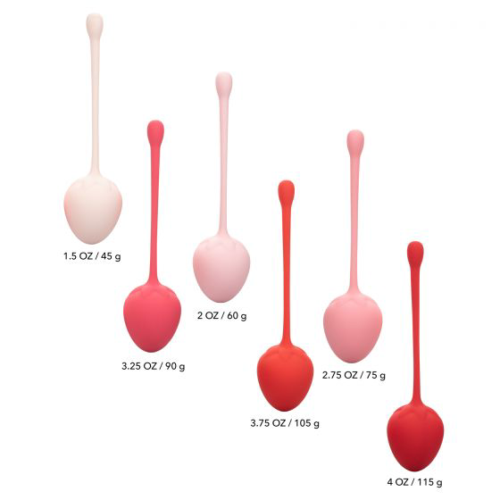 Набор из 6 вагинальных шариков-клубничек Kegel Training Set Strawberry - 2