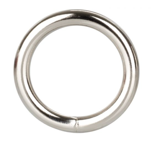 Серебристое эрекционное кольцо Silver Ring - 1